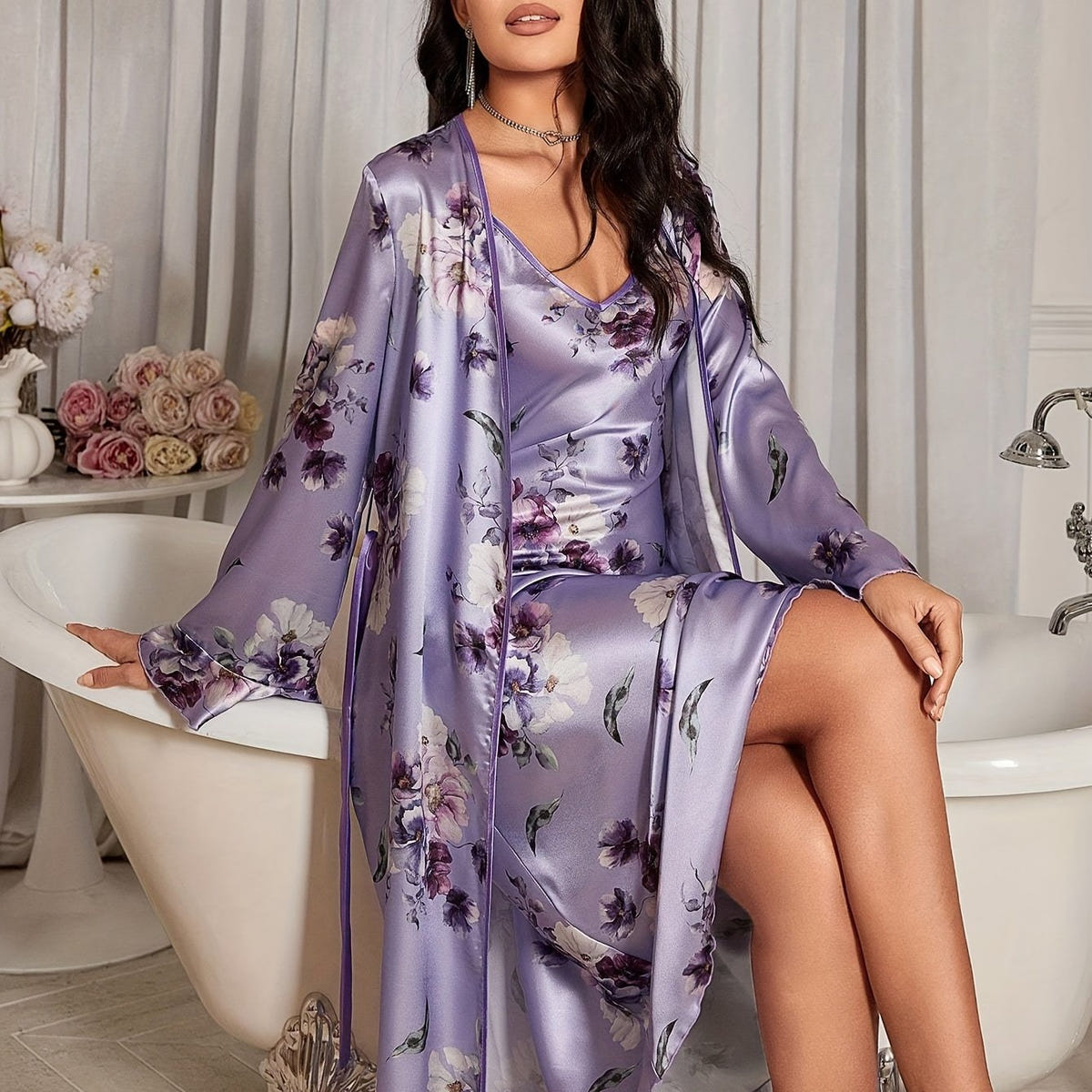 Kath | Ensemble de nuit à imprimé floral