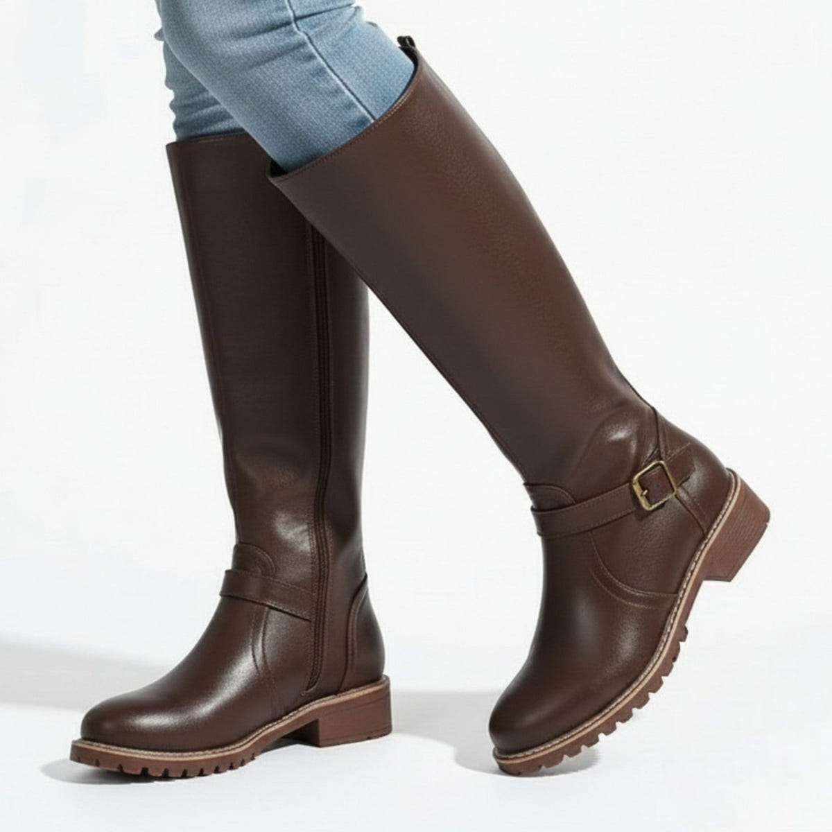 Stella™ | Botas femininas de cano alto com fivela