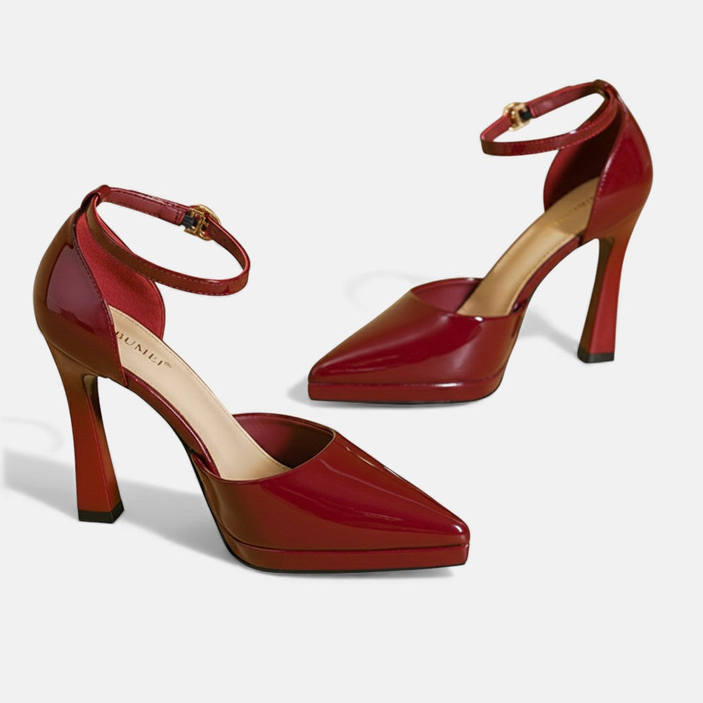 Zapatos de tacón de cuero Evette