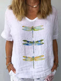 Stella | Blusa retrô com decote em V