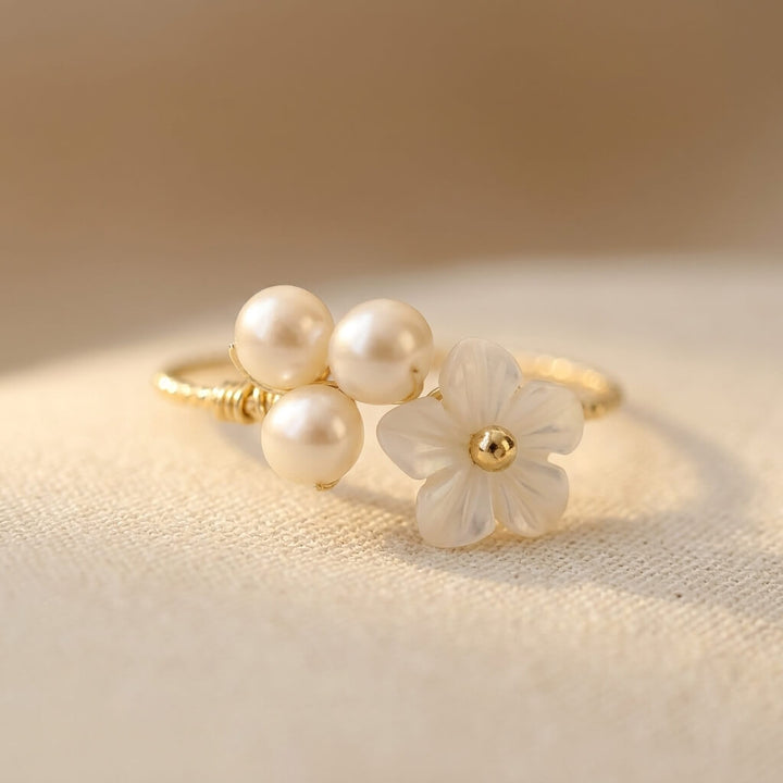 Delicate Artisan Gold Ring