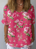 Lisa | Camisa floral artística