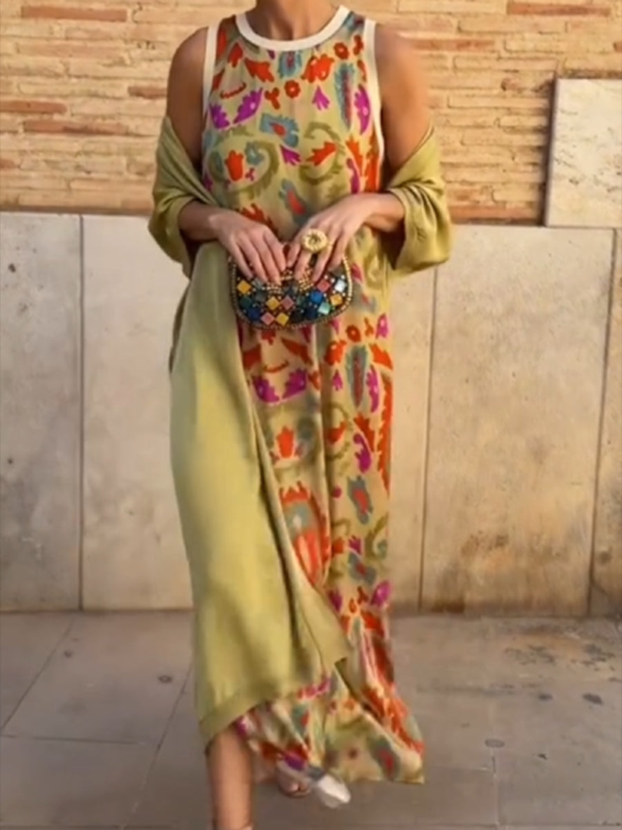 Vestido Capa Celeste
