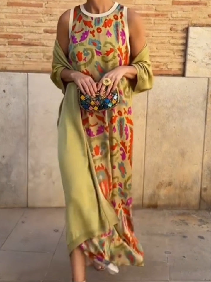 Vestido Capa Celeste