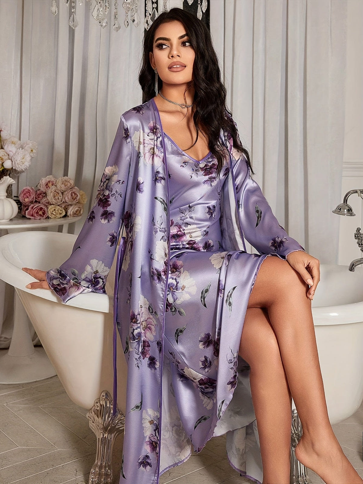 Kath | Ensemble de nuit à imprimé floral