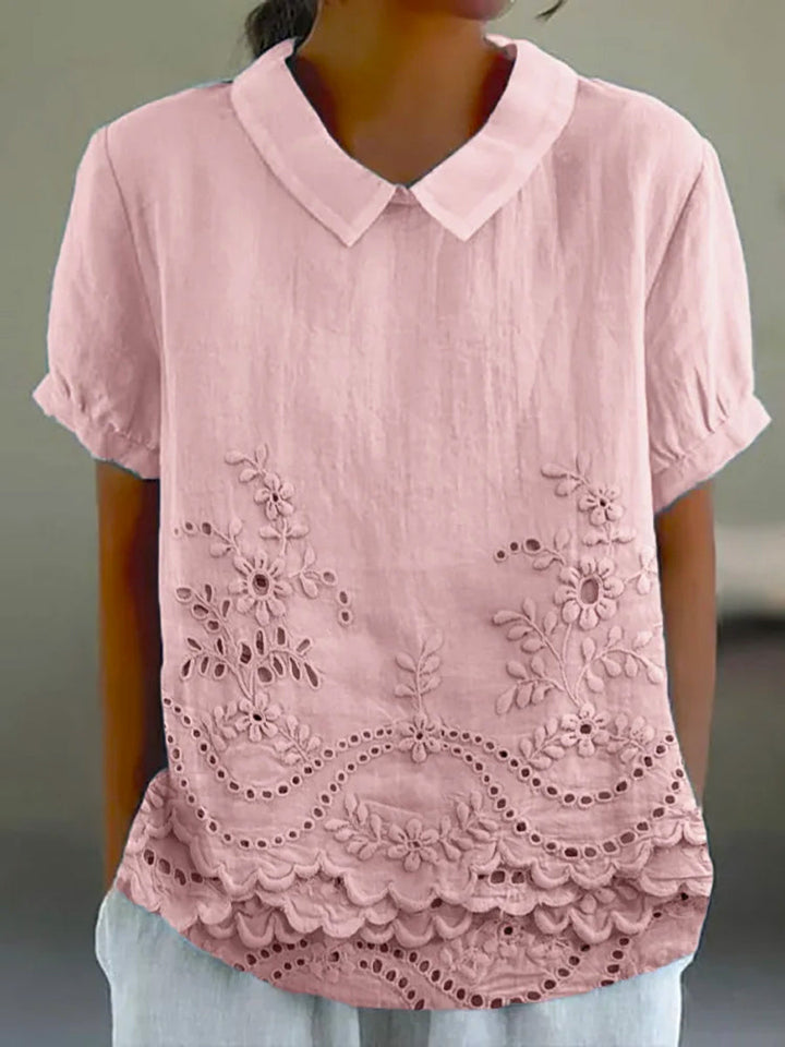 Lily | Camisa bordada con flores