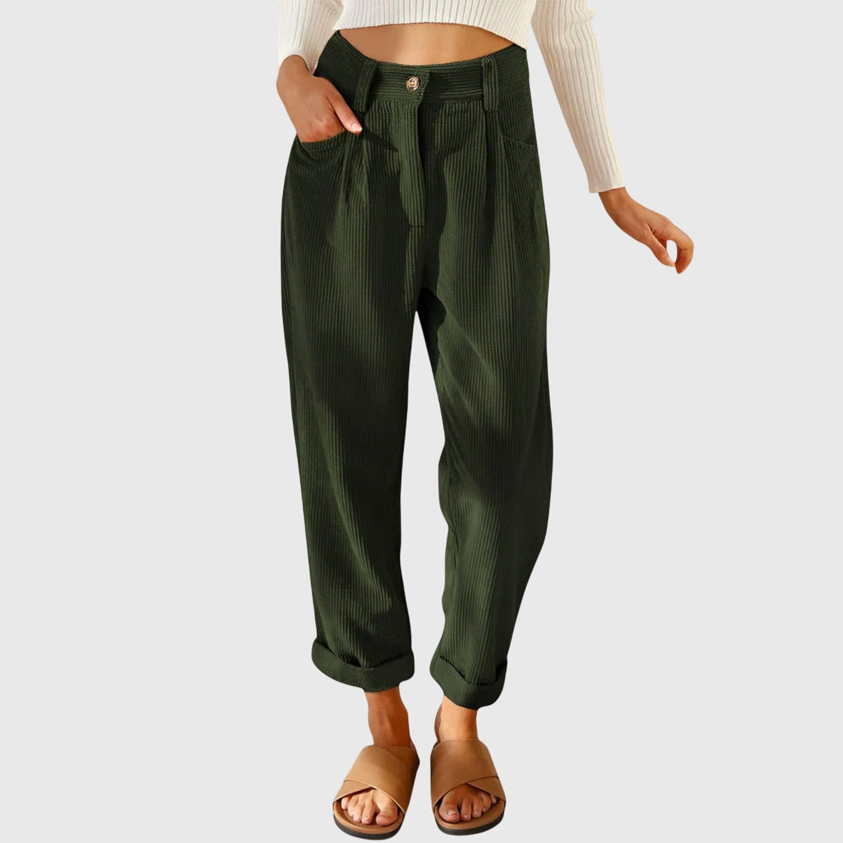 Jana - Pantalones modernos de pana