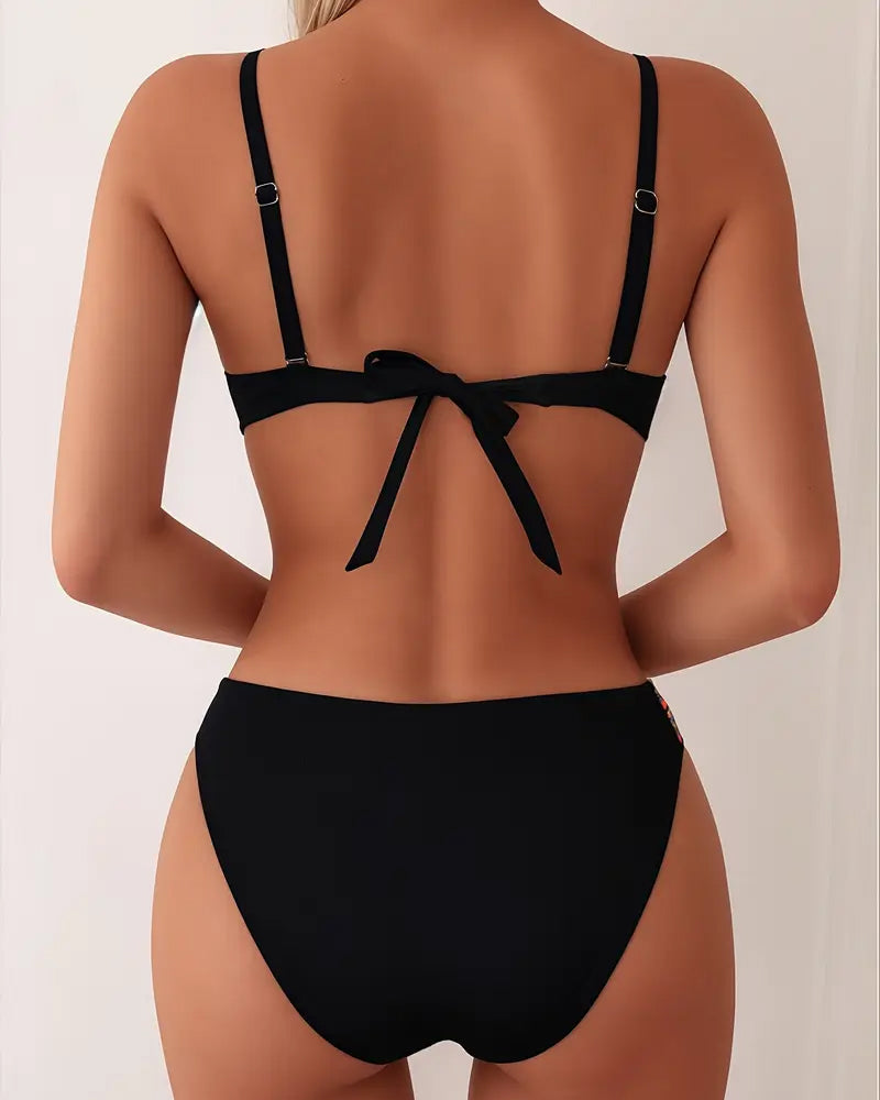 Loise - Ensemble bikini chic à bretelles