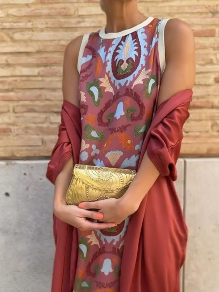 Vestido Capa Celeste