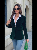 Vincent Velvet Slim-fit Suit Jacket