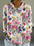 Jill | Blusa floral artística