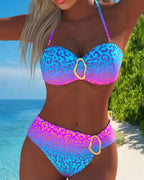 Sofie - Conjunto de bikini con cuello halter