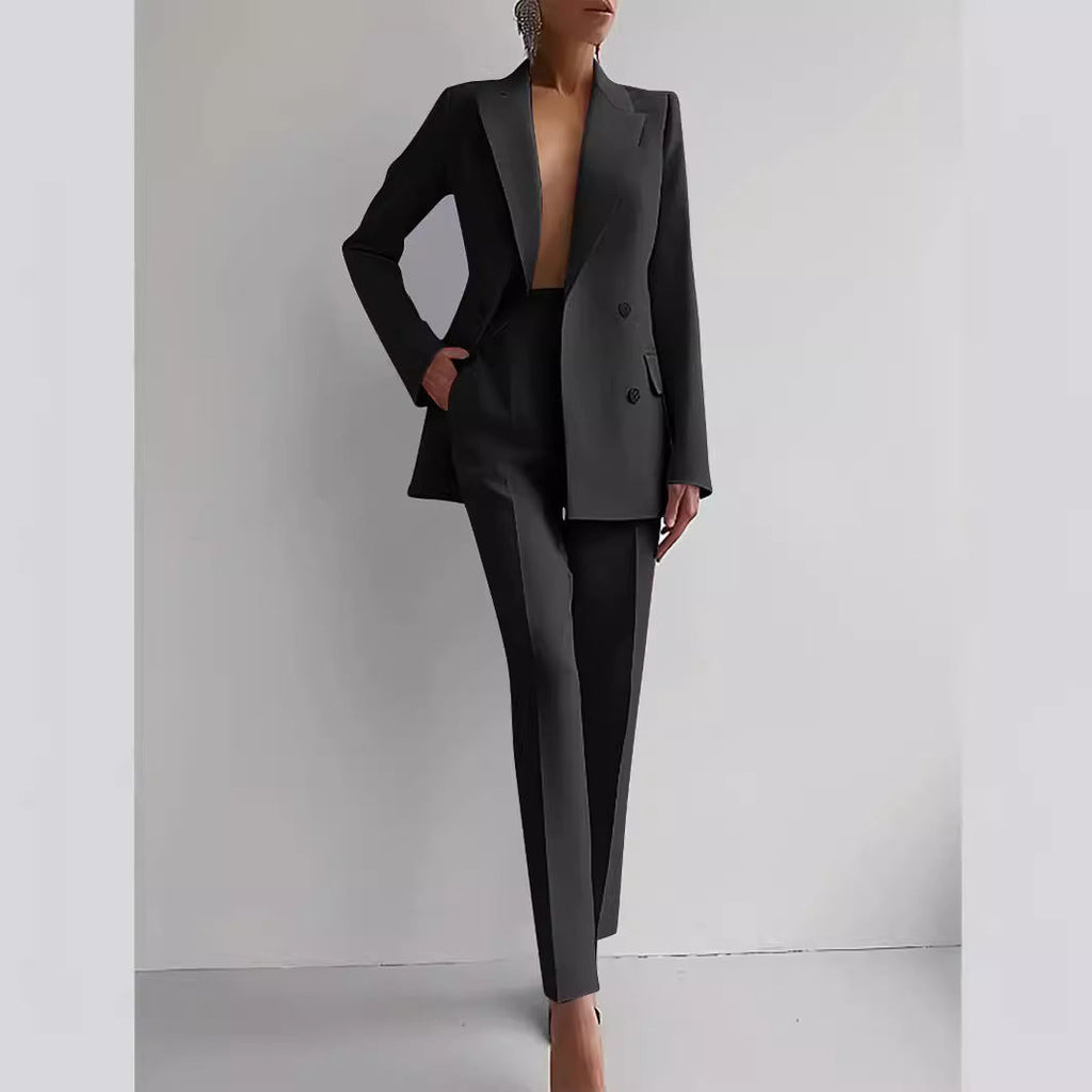 Conjunto de blazer y pantalón de cintura alta Sofia