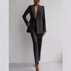 Conjunto de blazer y pantalón de cintura alta Sofia