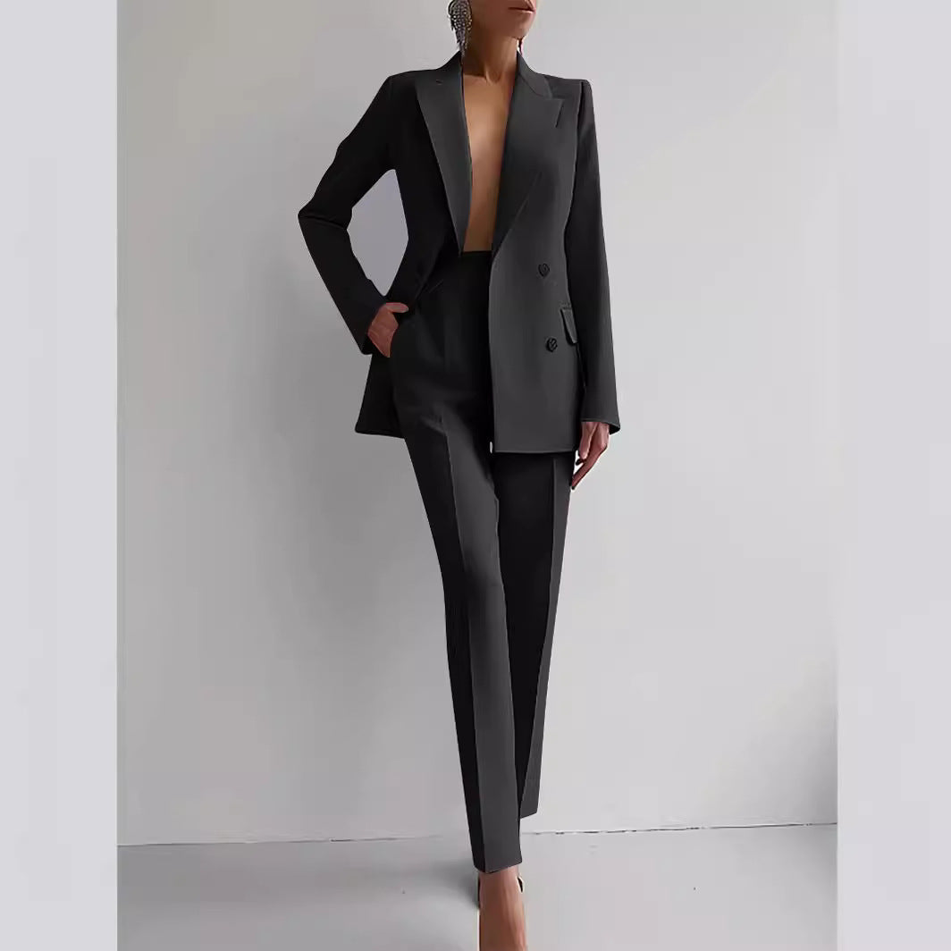 Conjunto de blazer y pantalón de cintura alta Sofia