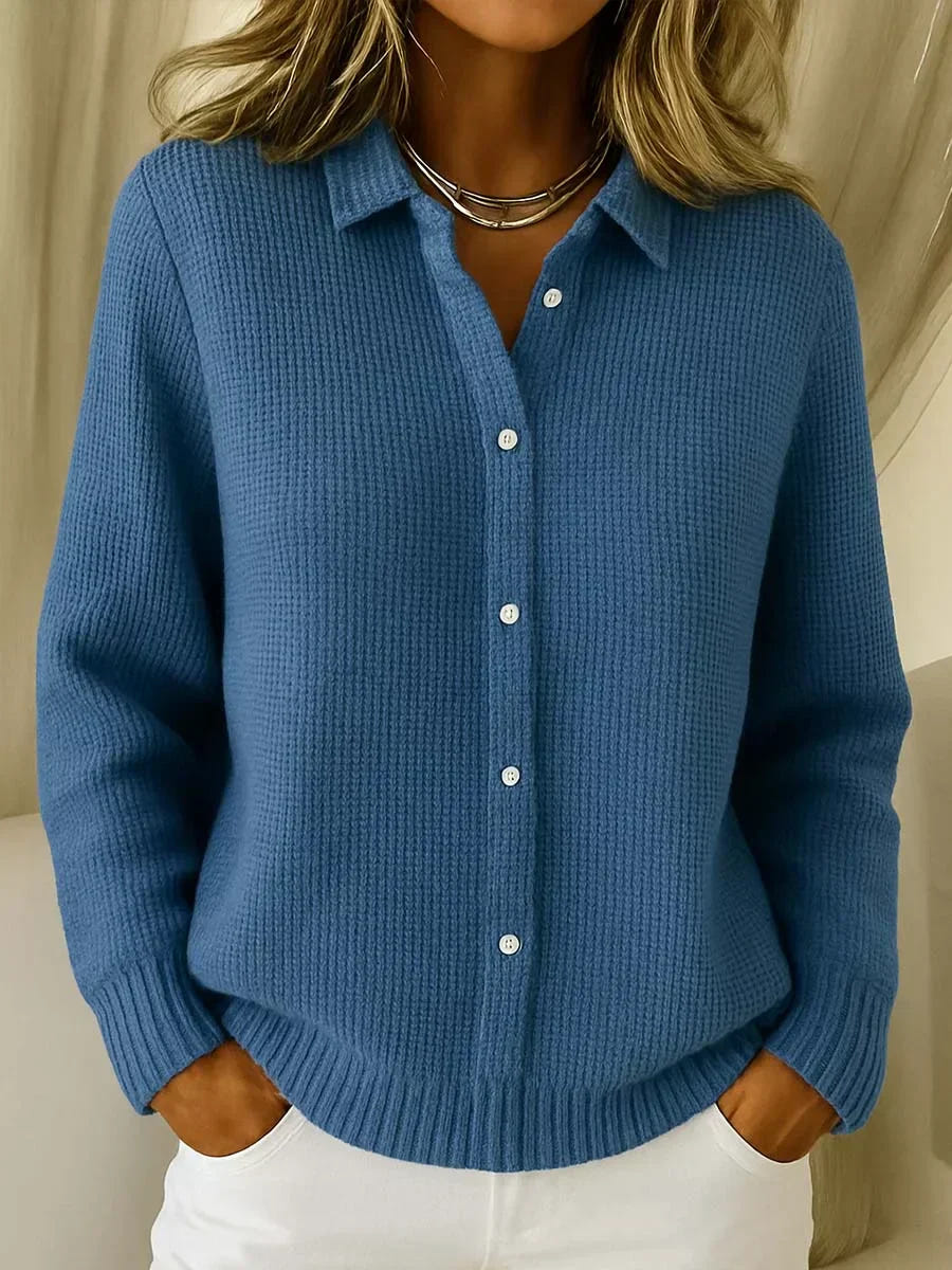 Katrina – Cardigan boutonné en maille texturée