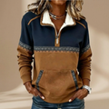 Rosa – Pull douillet à demi-zip