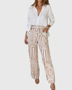 Emilia | Pantalon élégant + blouse et ceinture offertes