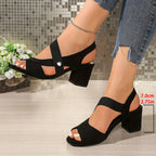 Elara | Zapatos de tacón cómodos con tiras cruzadas