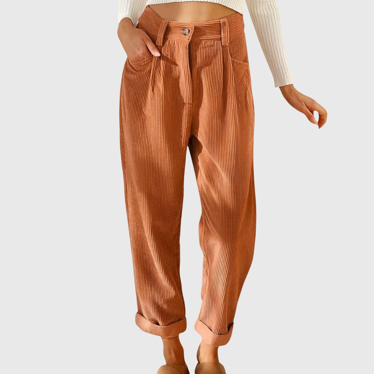 Jana - Pantalones modernos de pana