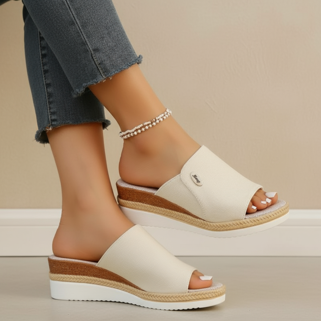Sally – Sandálias Anabela com Conforto Equilibrado