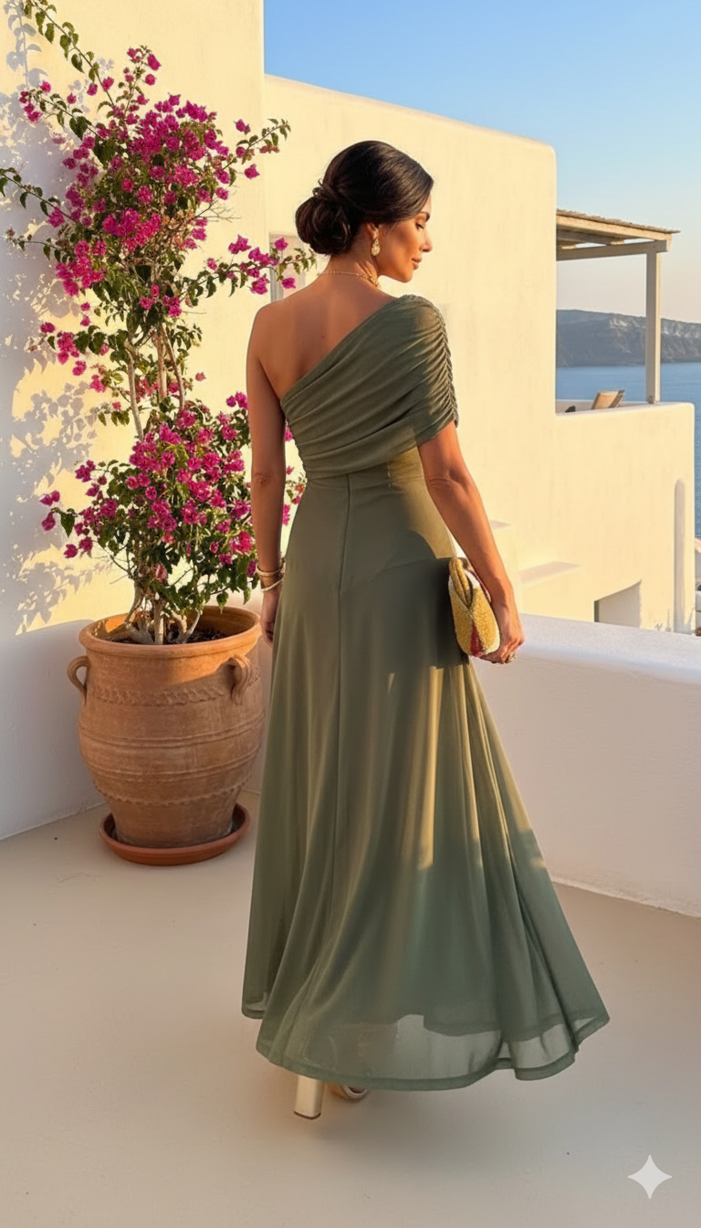 Uma | Vestido ancho fluido con diseño elegante