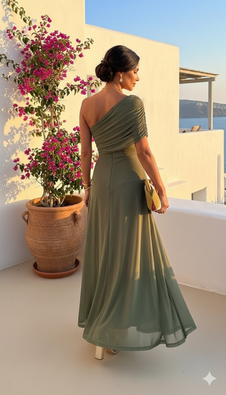 Uma | Vestido ancho fluido con diseño elegante