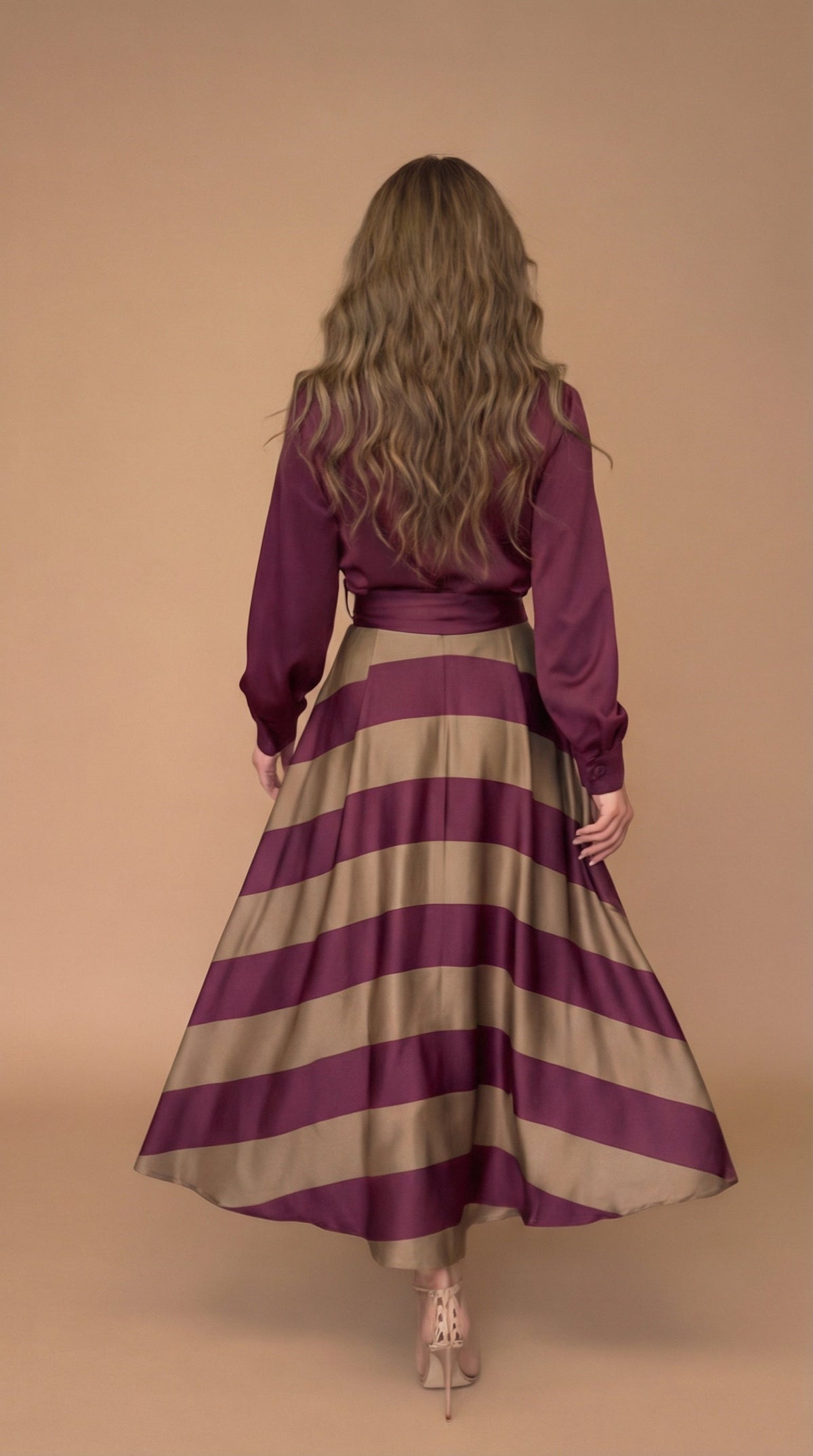 Mila | Robe maxi à rayures