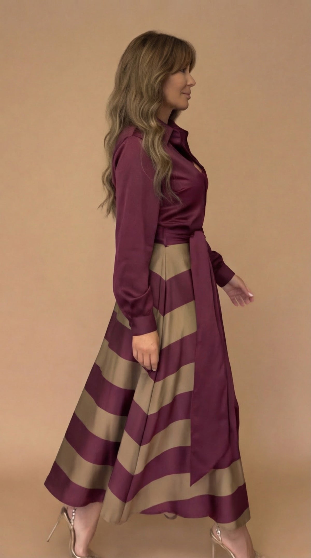Mila | Robe maxi à rayures