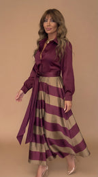 Mila | Robe maxi à rayures