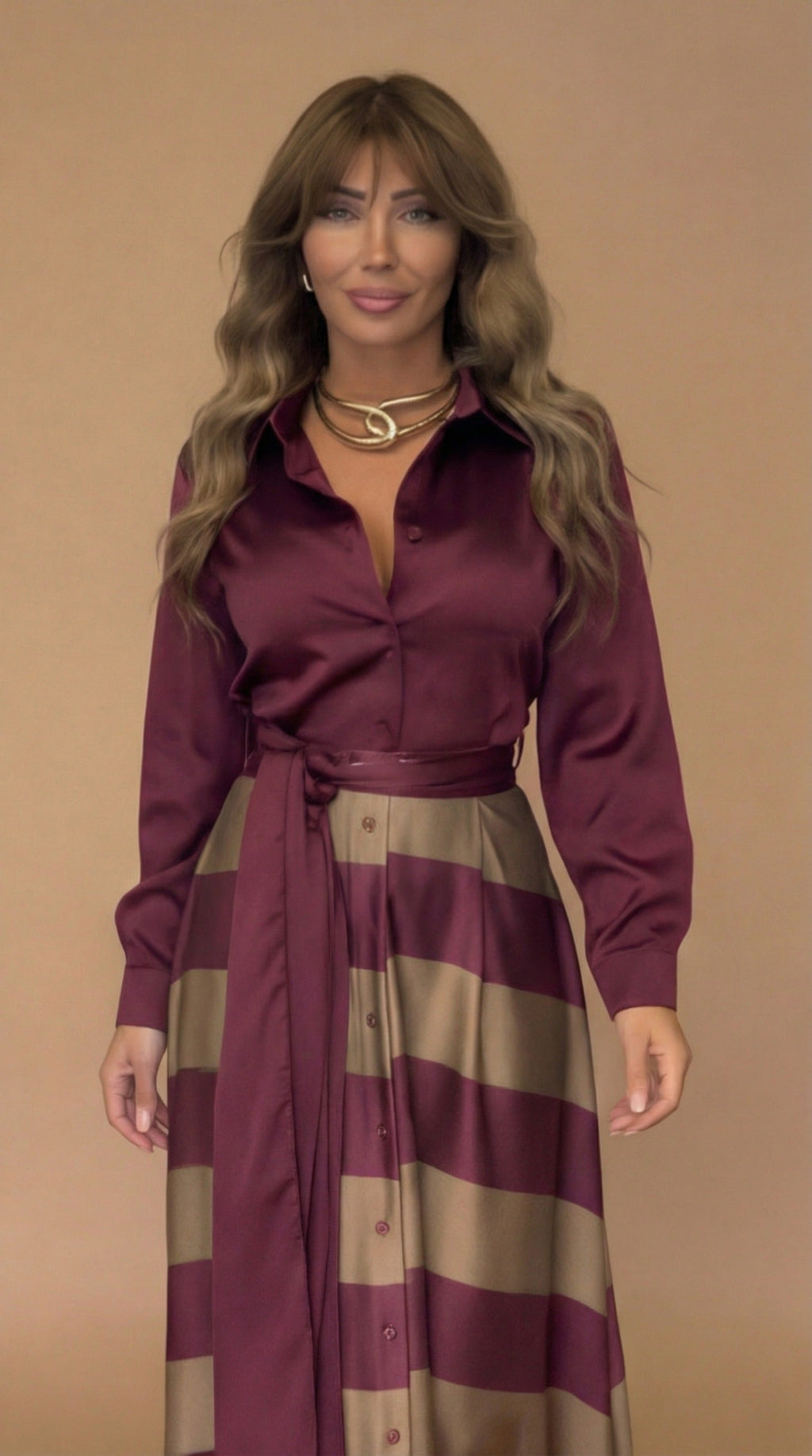 Mila | Robe maxi à rayures