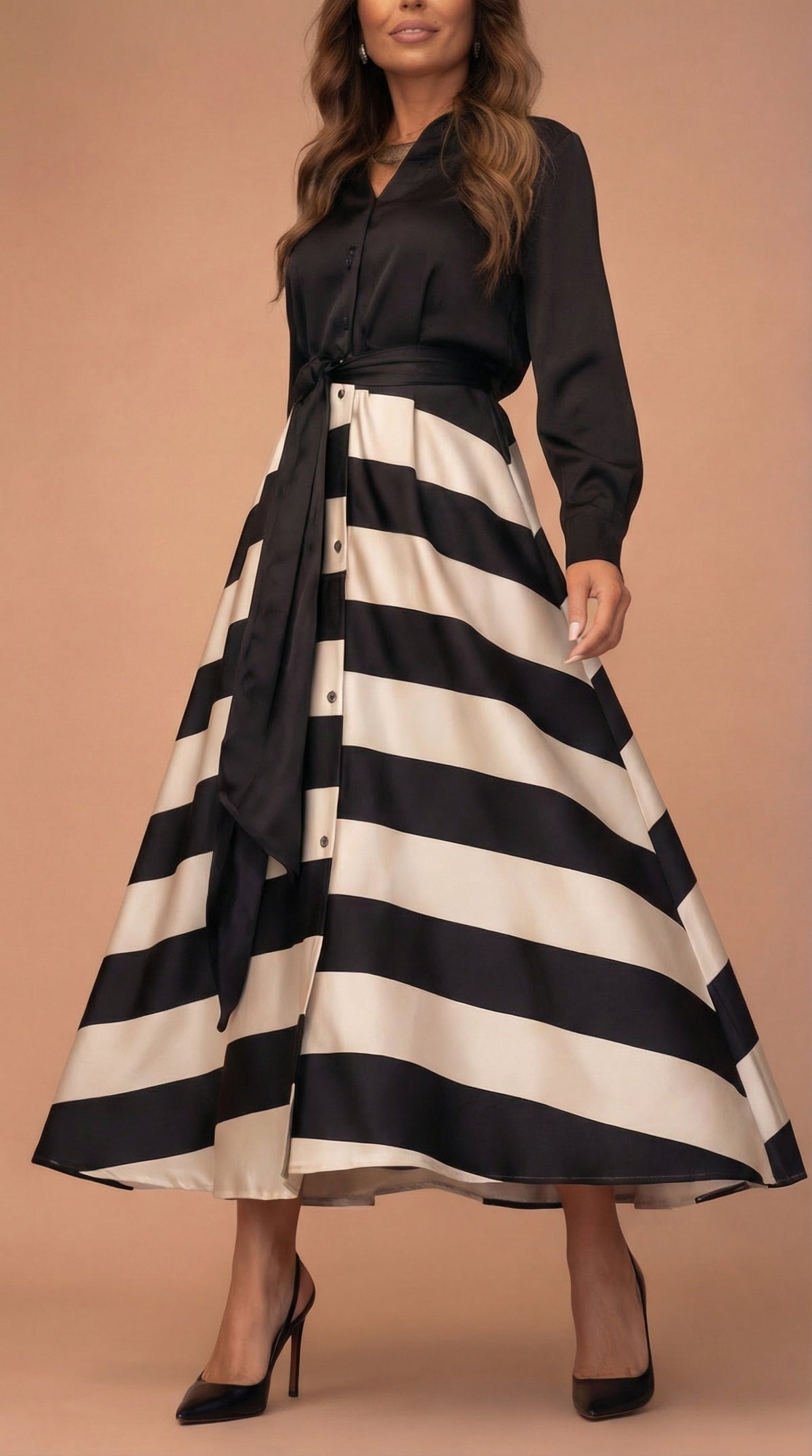 Mila | Robe maxi à rayures