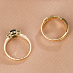 Emerald Duo Ring Set