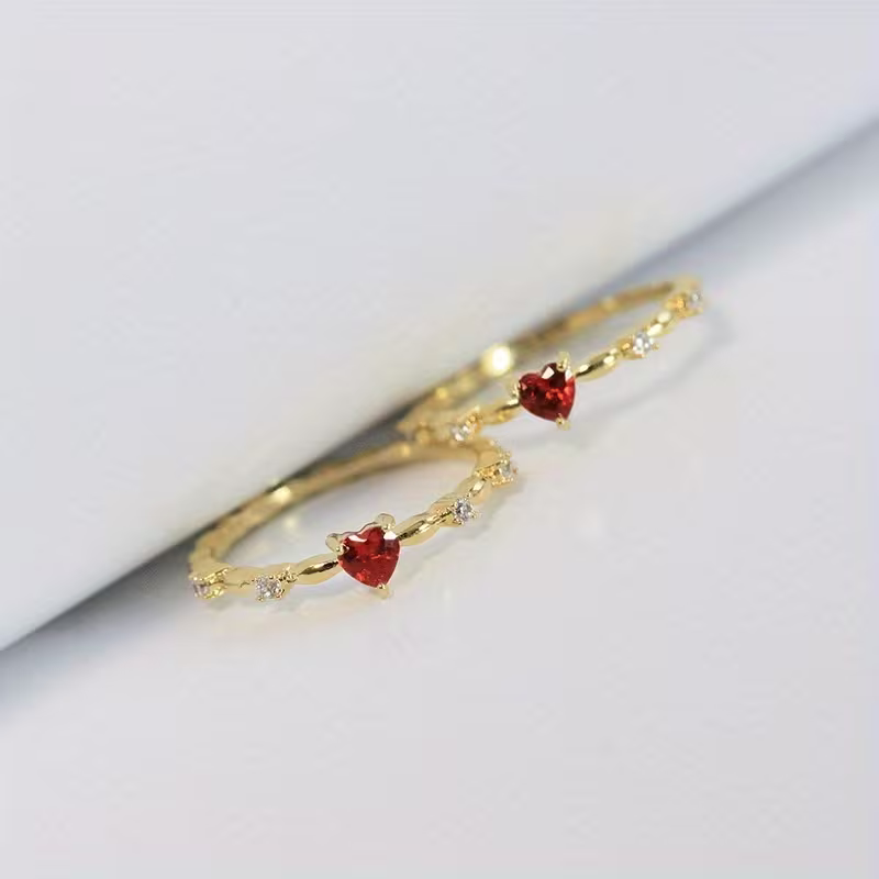 Ruby Heart Ring