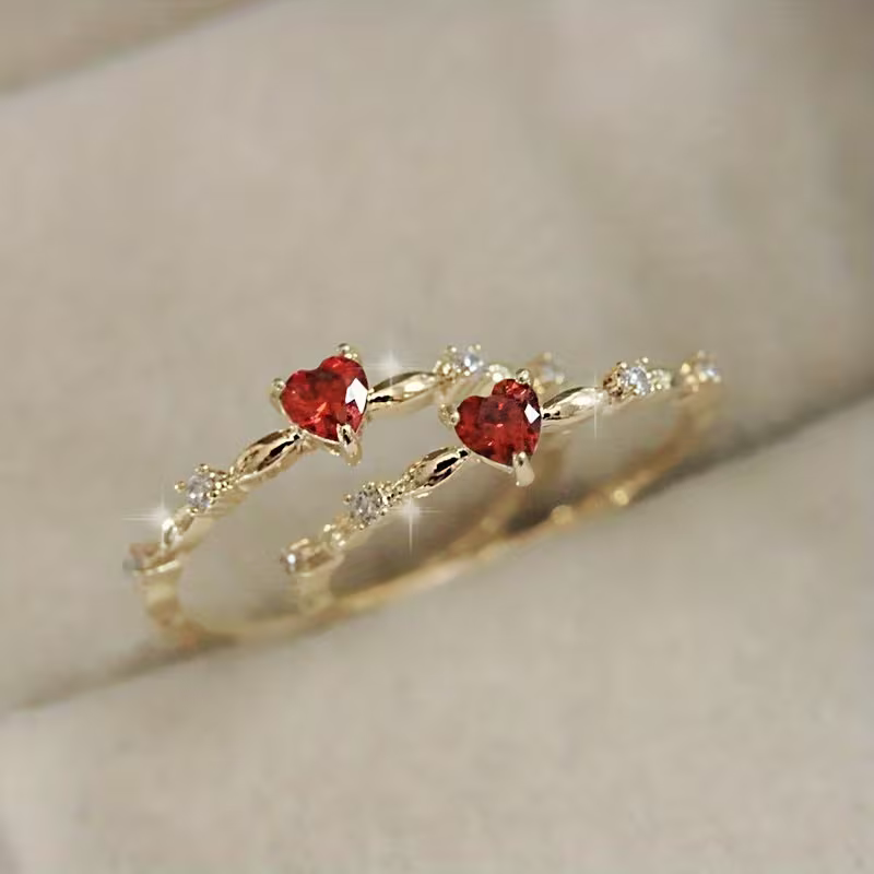 Ruby Heart Ring