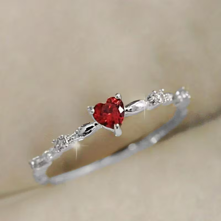Ruby Heart Ring