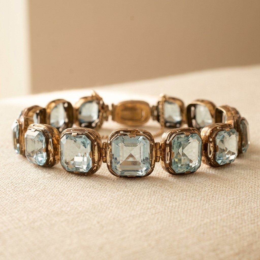 Azure Tide Gold Bracelet