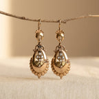 Brincos pendentes boêmios vintage com pérolas artificiais