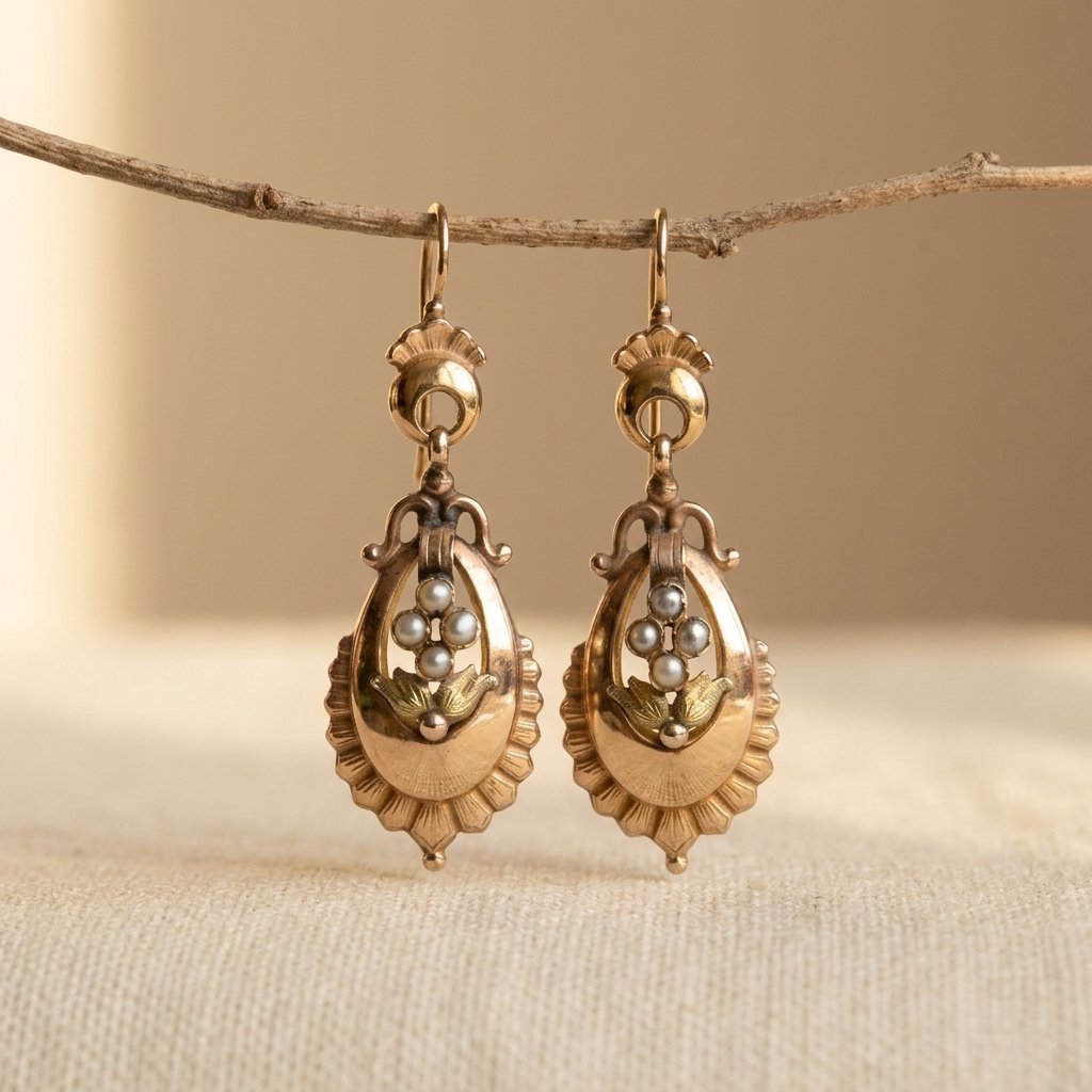 Brincos pendentes boêmios vintage com pérolas artificiais