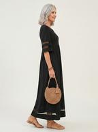 Aubrey | Vestido midi favorecedor que estiliza el abdomen