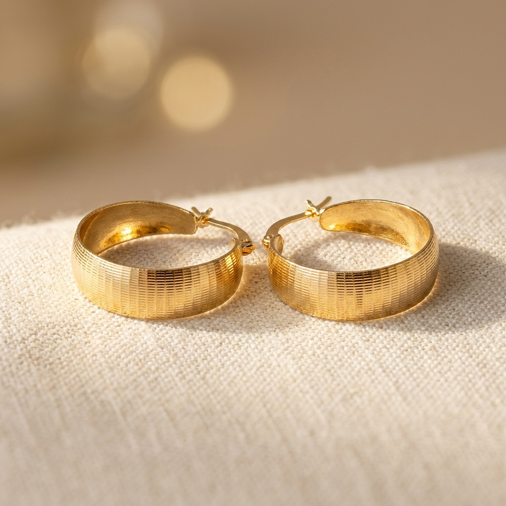 Pendientes de lujo sofisticados en oro  