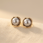 Boucles d’oreilles sophistiquées en perles noires