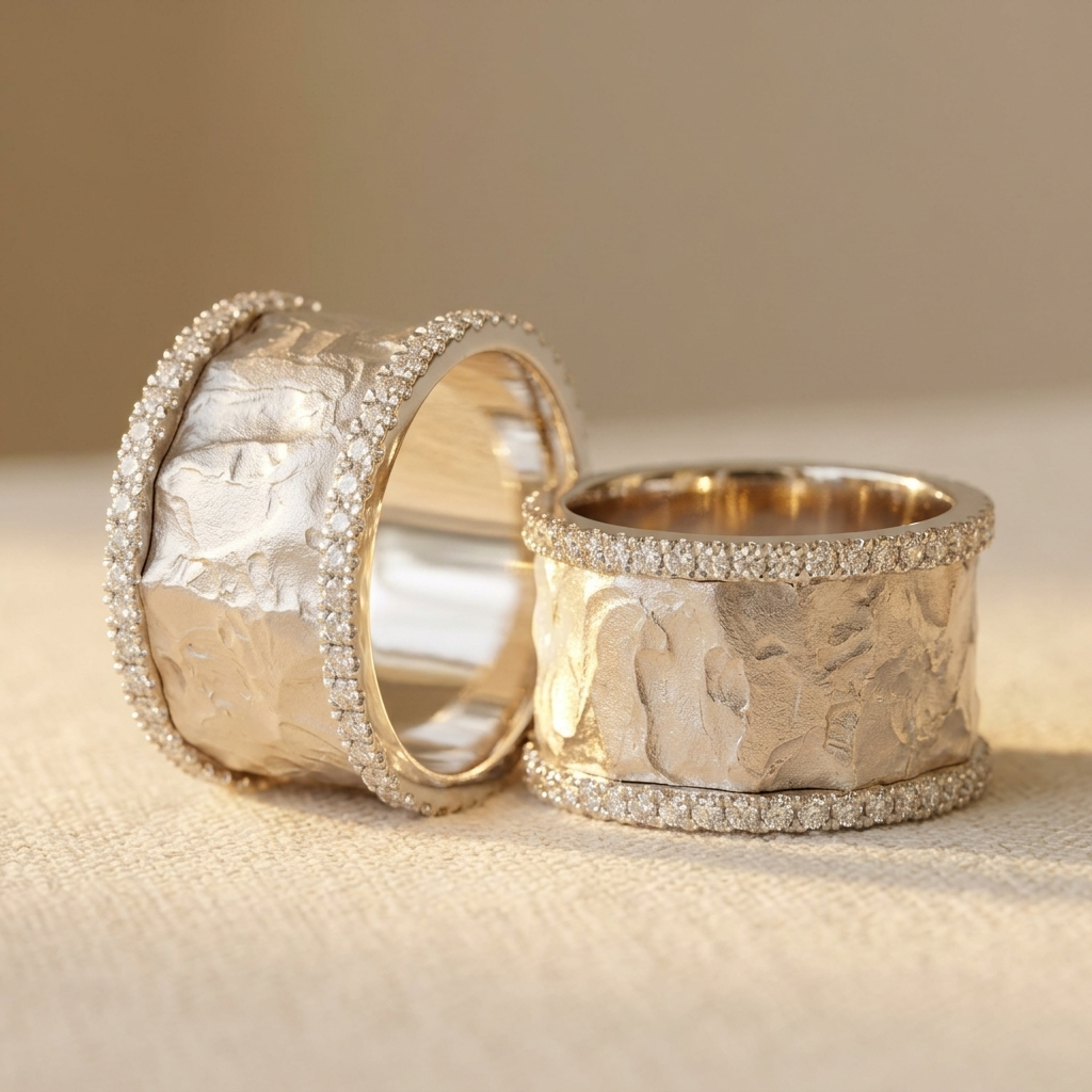 Vintage Wide Silver Plated Statement Ring