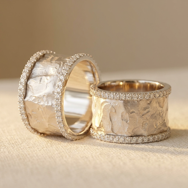 Vintage Wide Silver Plated Statement Ring