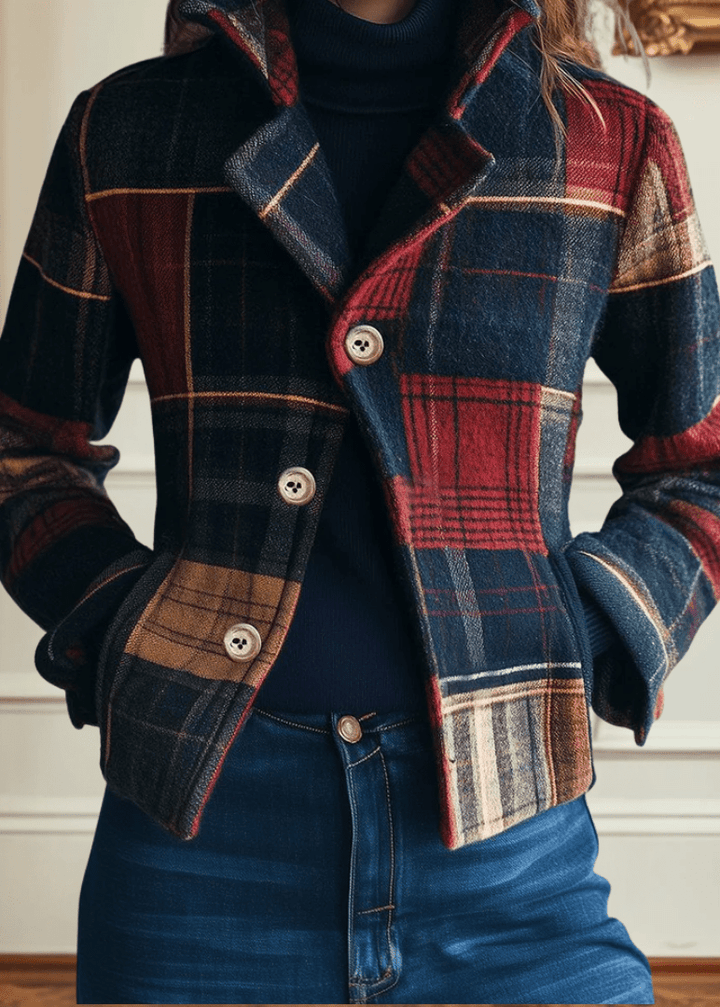 NATALIE | CLASSIC PLAID WOOL JACKET