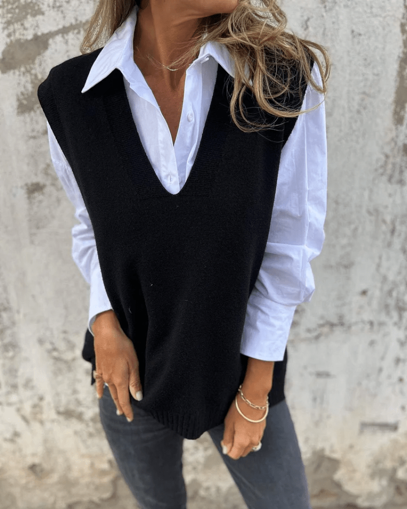 Nola | Chique Gebreid Dames Vest - Bellanza