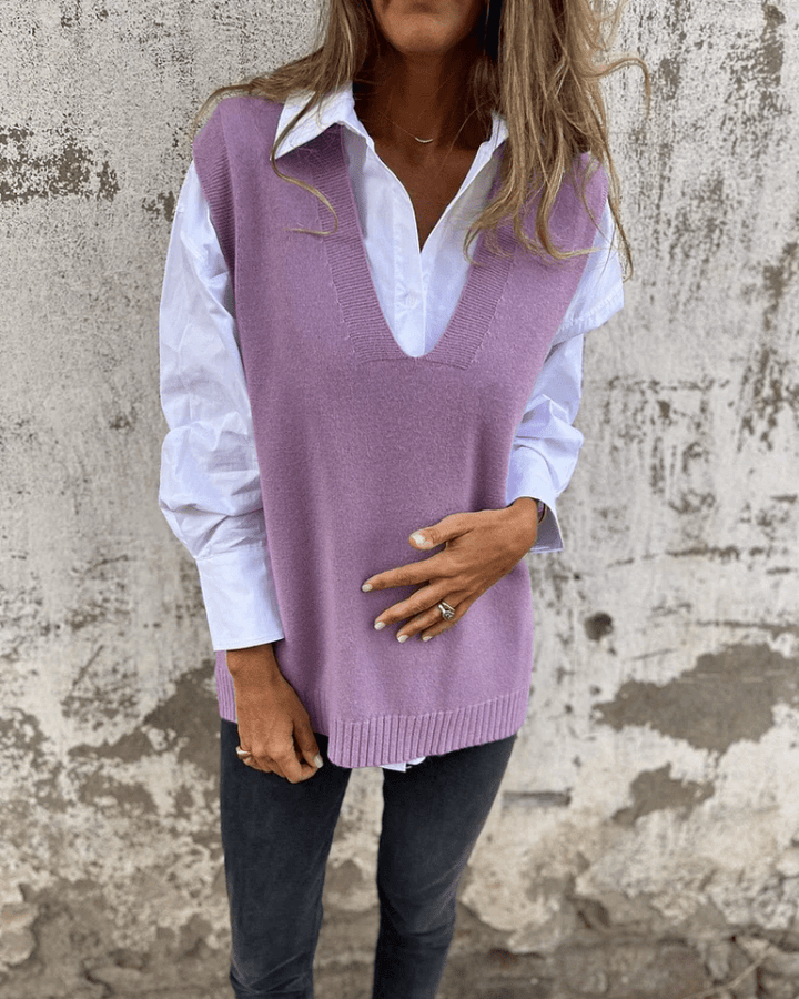 Nola | Chique Gebreid Dames Vest - Bellanza