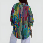 Blusa Ava con estampado geométrico