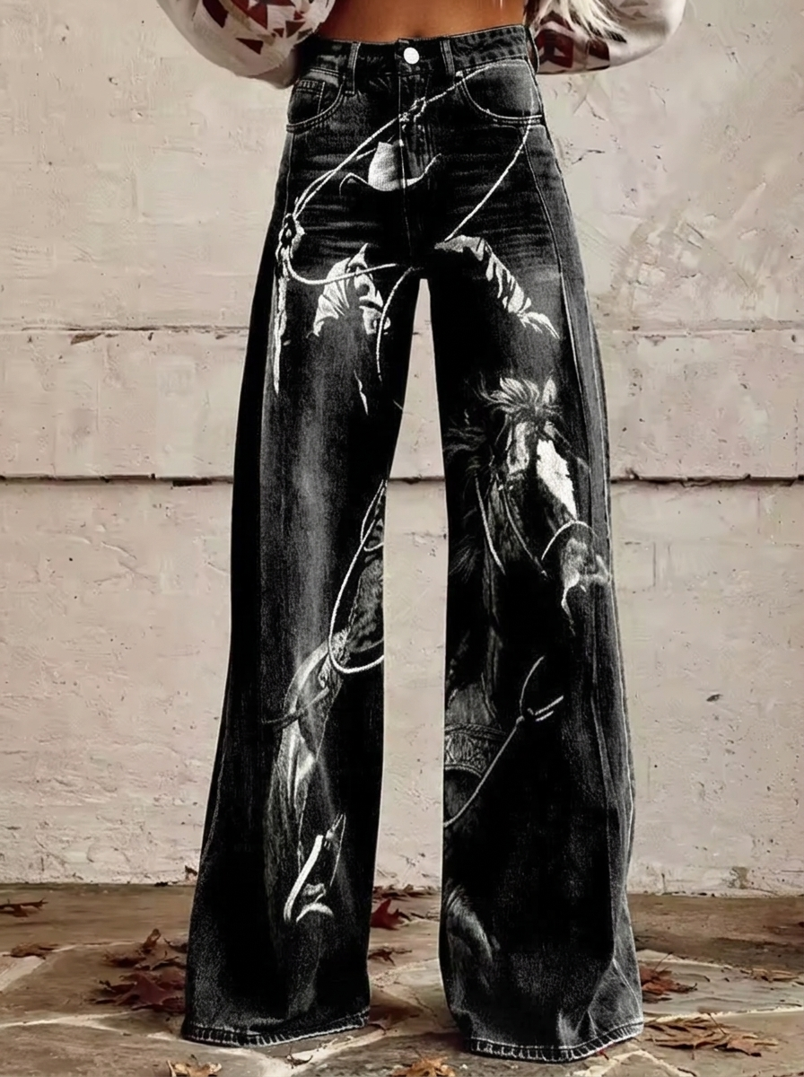 Vera - Vaqueros estampados y cómodos