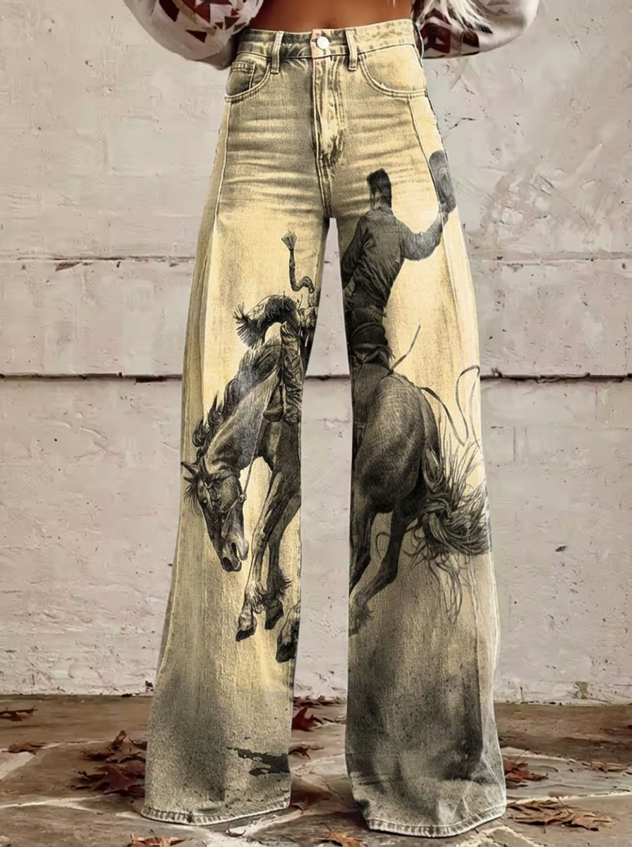 Rosa - Relaxed Wide Leg Jeans